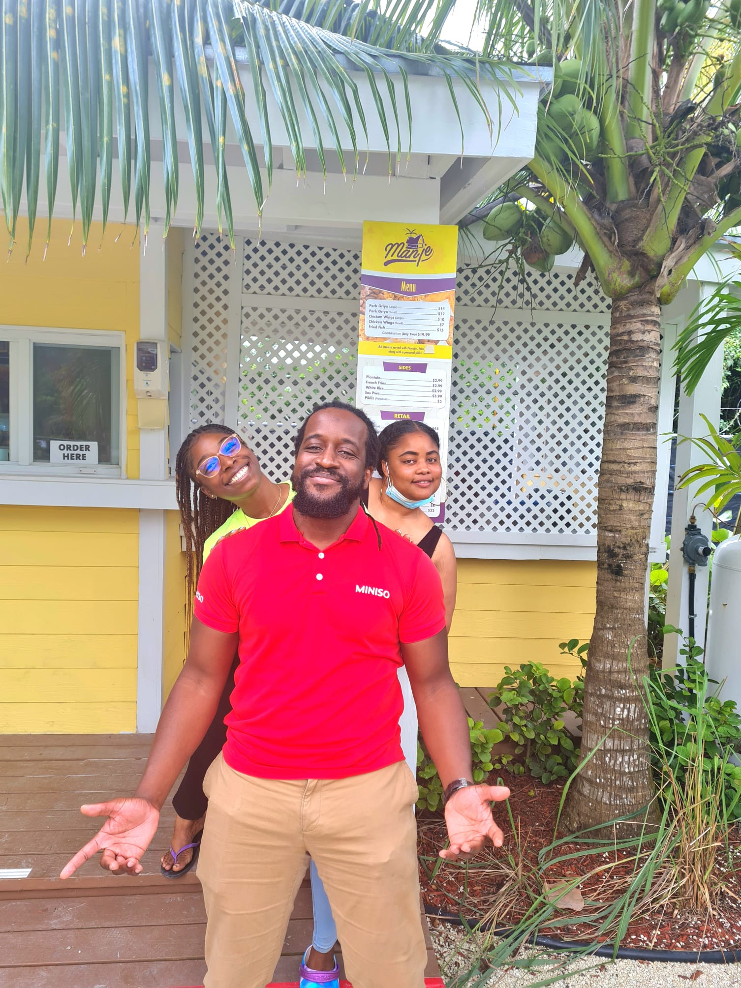 Manje customer's first bite