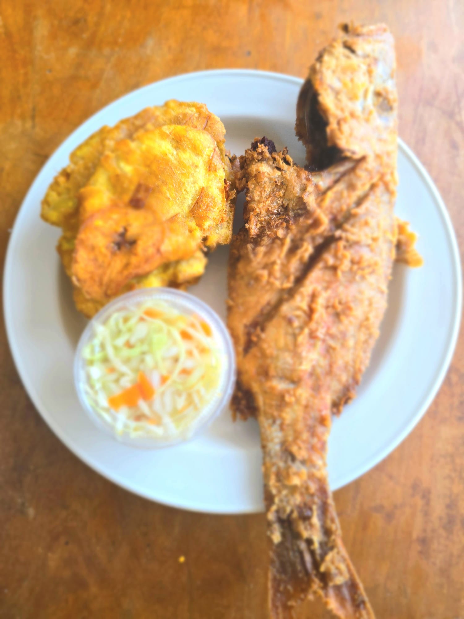 Fried snapper with pikliz
